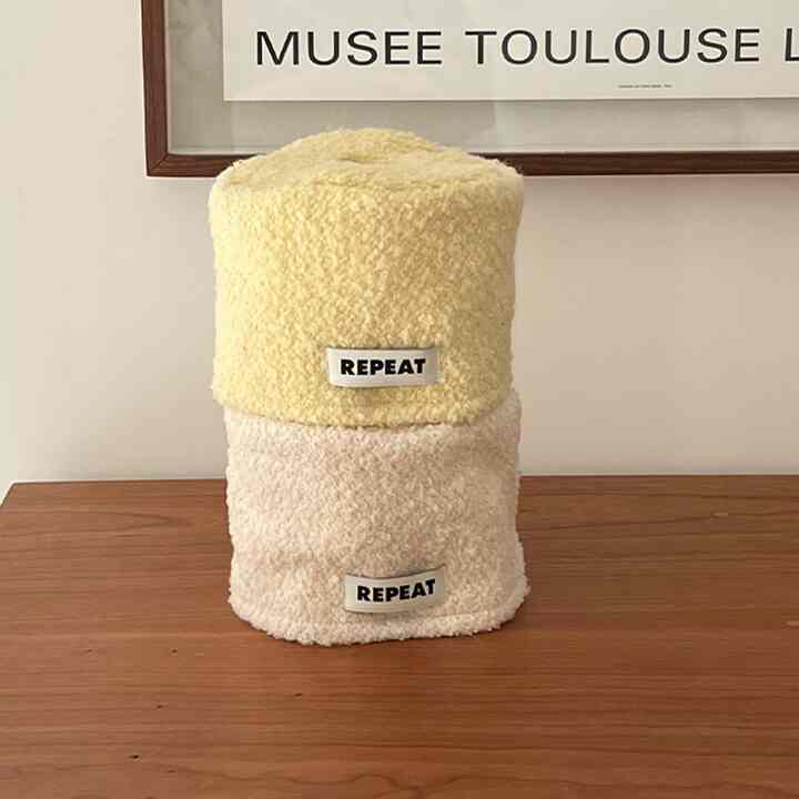 Cream 円形 ティッシュケース［2色］