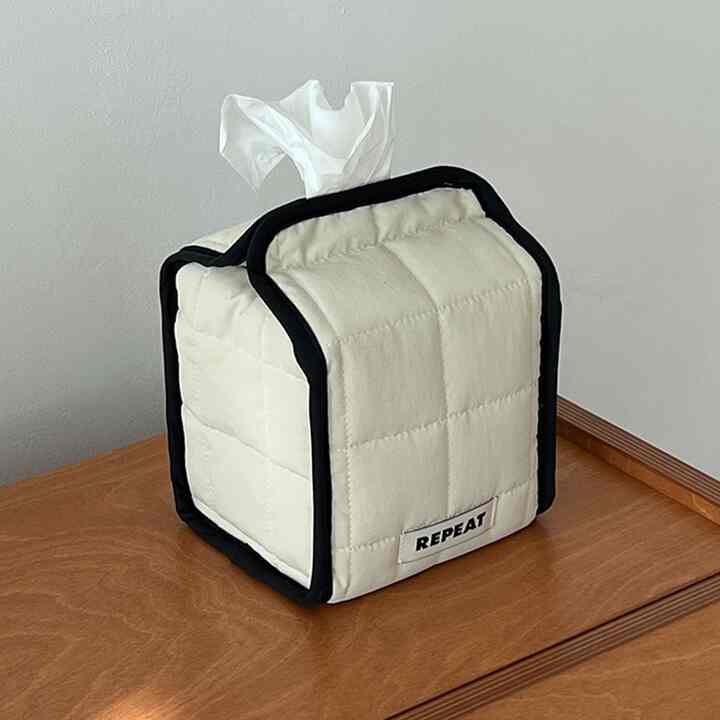 キルティング ティッシュケース 正方形