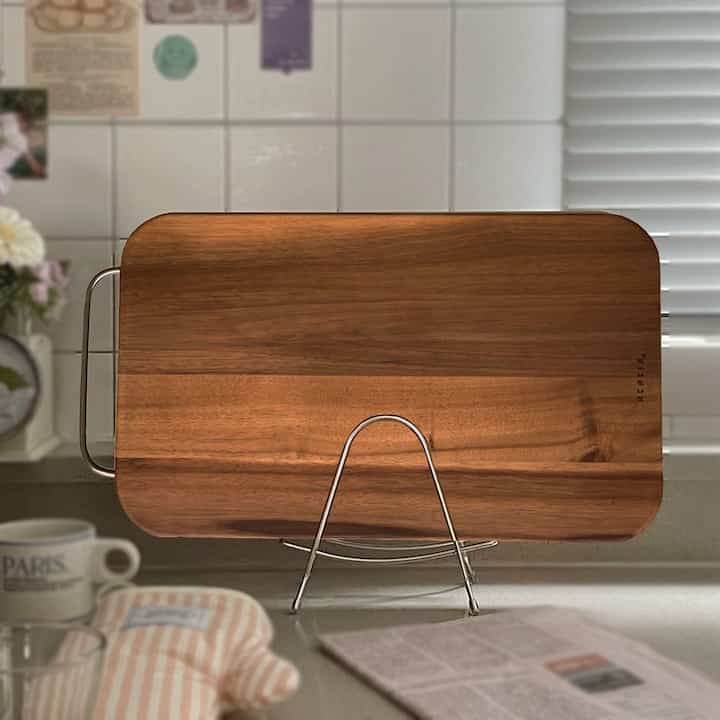アカシアウッド 持ち手付き まな板