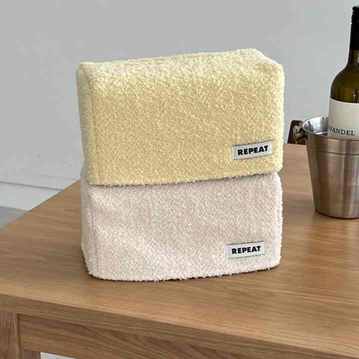 Cream 長方形 ティッシュケース［2色］