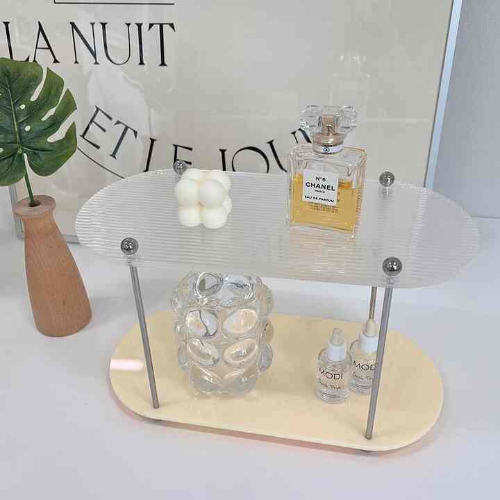 アクリル ミニ ラック 2段