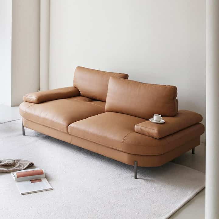 huming 天然皮革 3人掛け ソファ［2色］