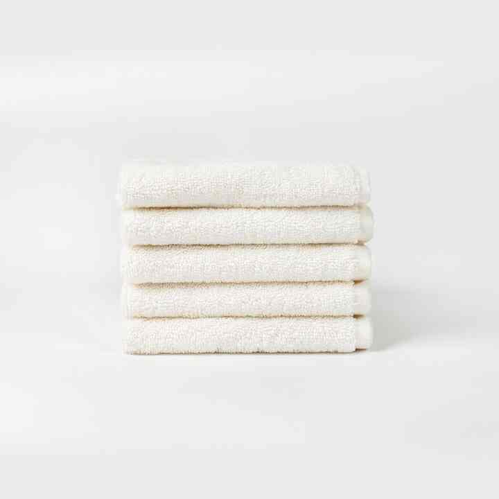 ハンドタオル 5枚 オフホワイト