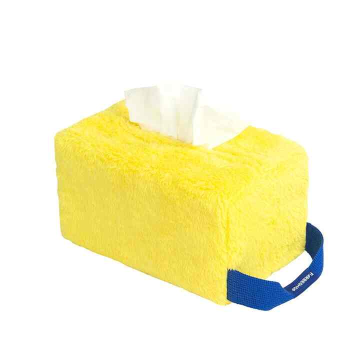 TISSUEBOX COVER WITH HANDLE LEMON