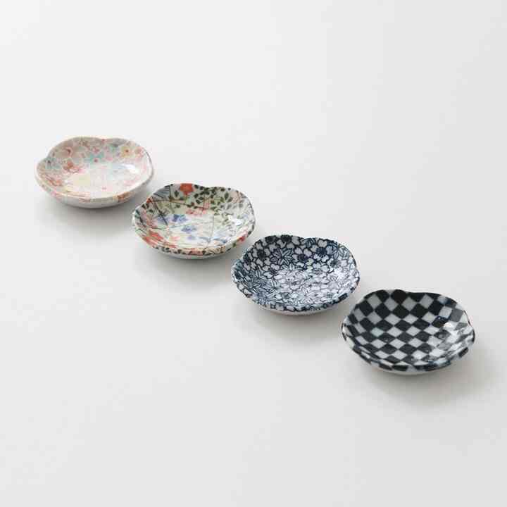 フラワー 醤油皿［4種］