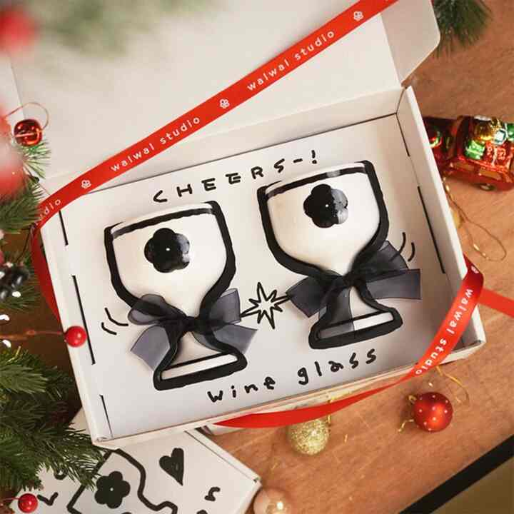 ドローイング ワイングラス［2種］