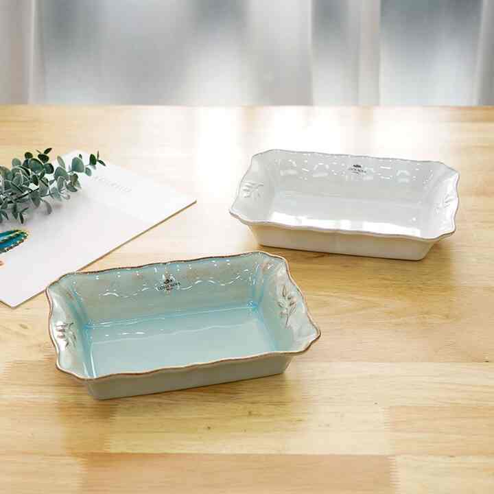 ALENTEZO 長方形 オーブン皿 25cm［2色］