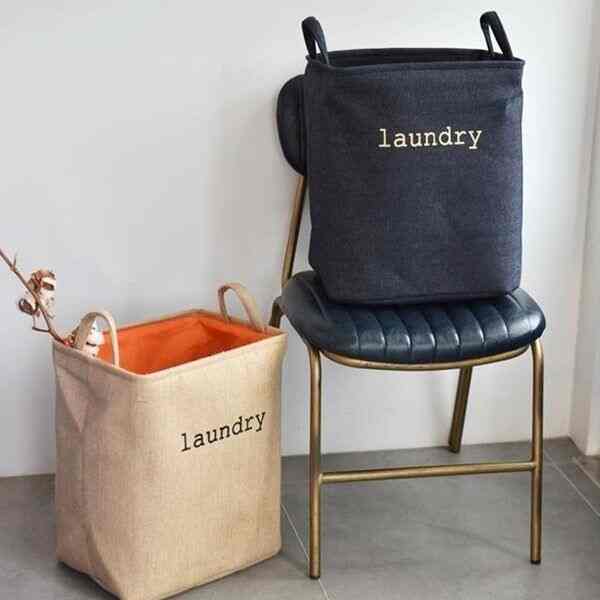 ランドリーバスケット［2色］