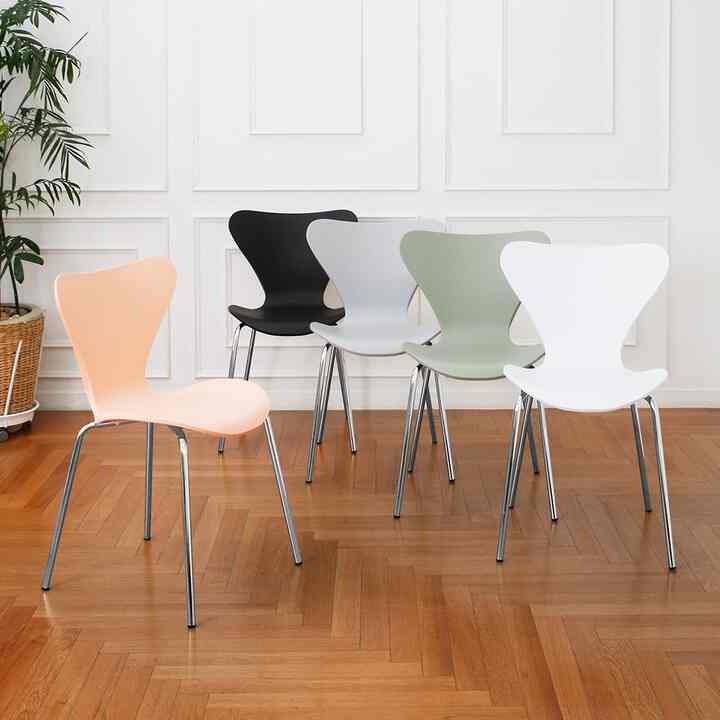 SHOULDER7 シルバー チェア 2脚セット［5色］