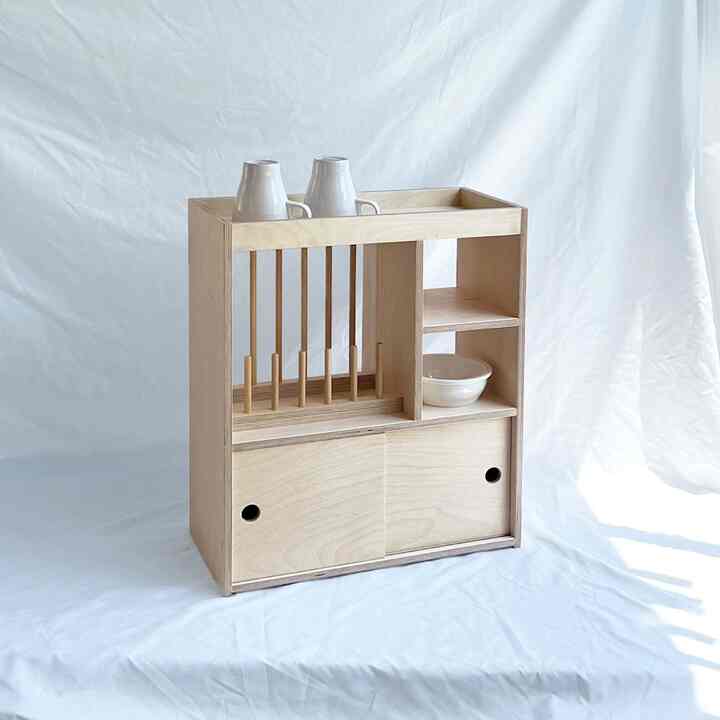 ウッド 食器棚［6色］