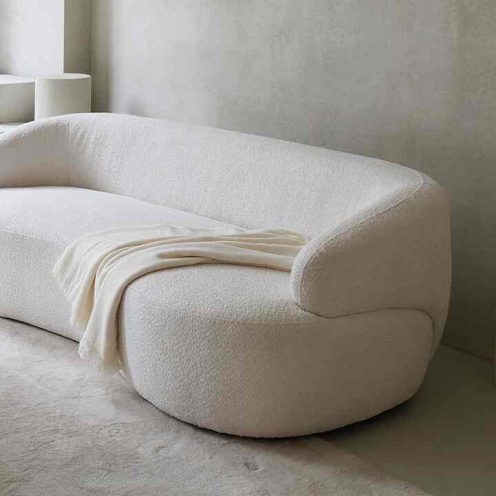 Emblee はっ水 ブークレ 3人掛け ソファ