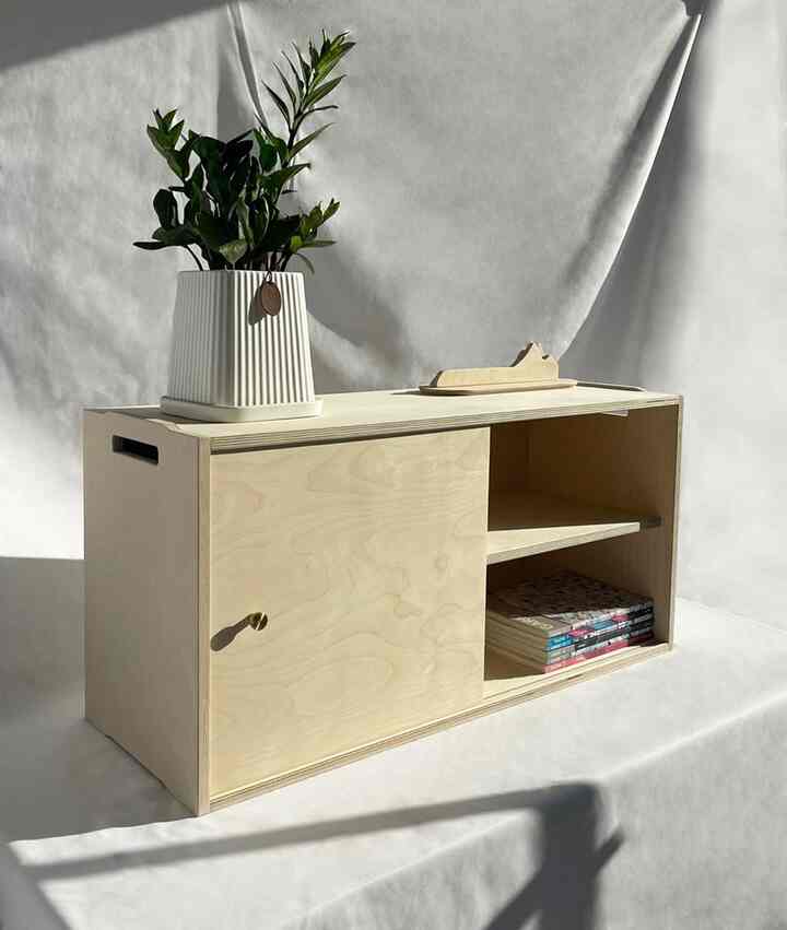 モジュール収納ラック ドア型［6色・3種］