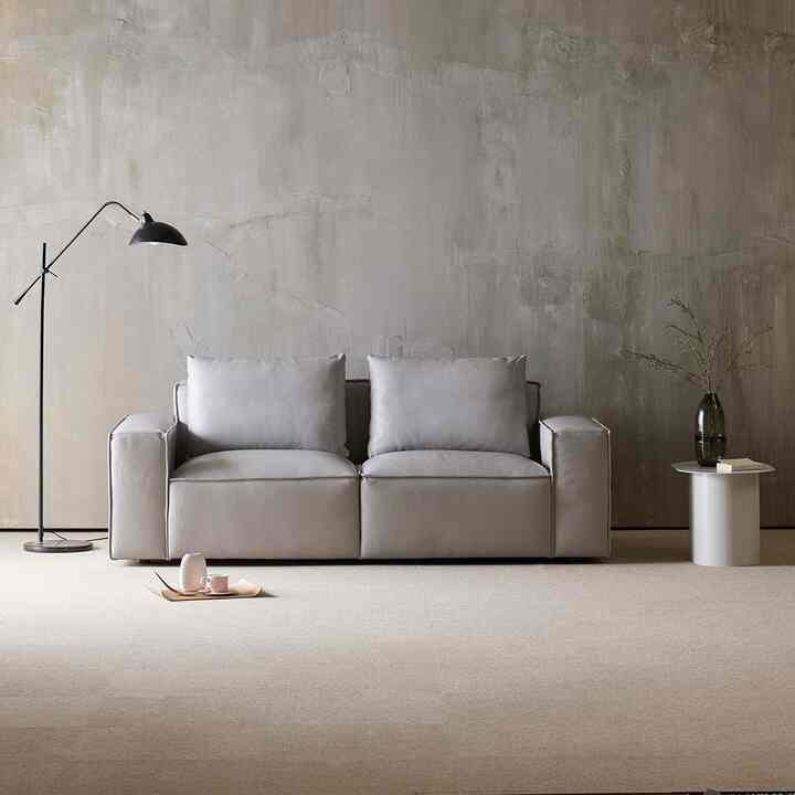 maxen 天然皮革 3人掛け ソファ［2色］