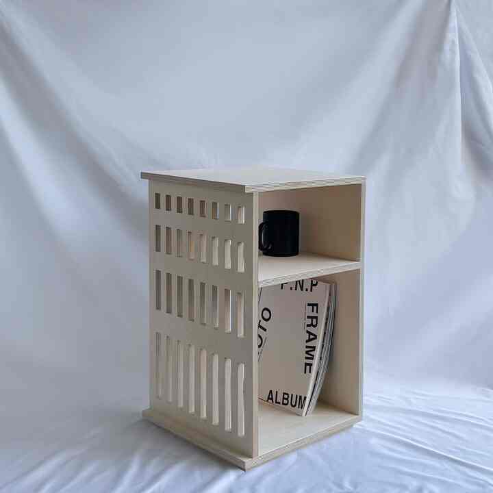 2段 サイドテーブル［6色］