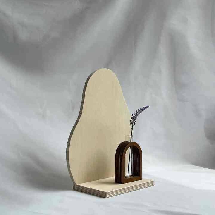 アート ウォールシェルフ［6色］