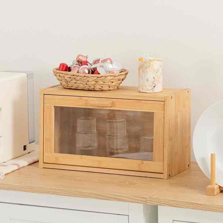 バンブー ウッド 収納ボックス 1段［4色］