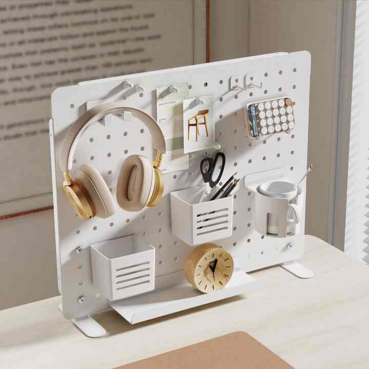 デスクオーガナイザー 有孔ボード L［2色］