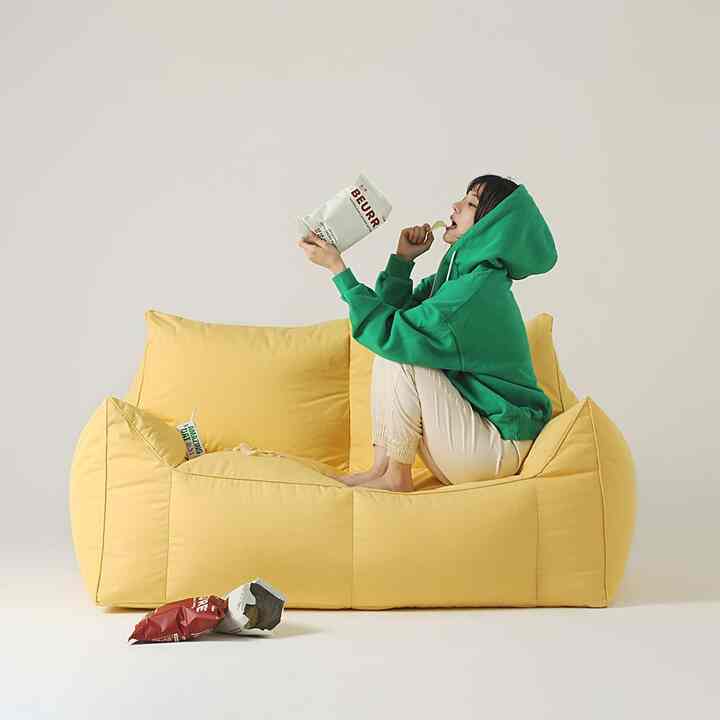 TOM meta-care 防水 ビーズソファ 2人掛け［4色］