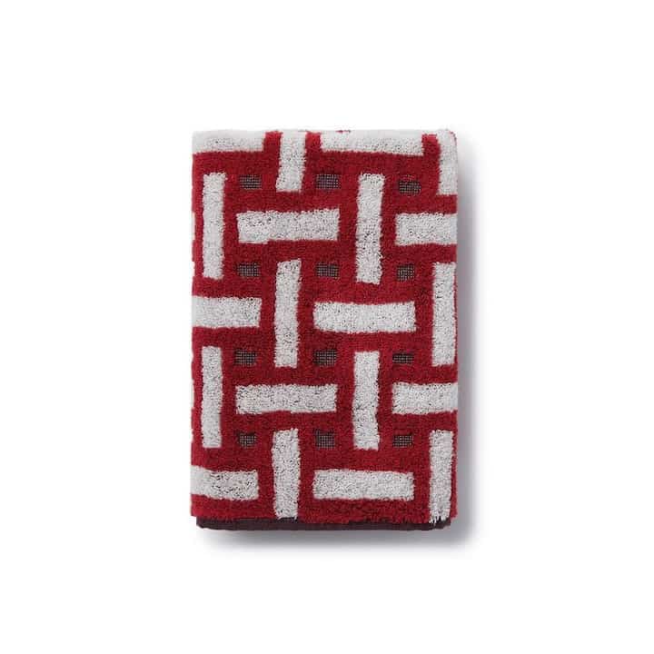 フェイスタオル レッド 40x80cm