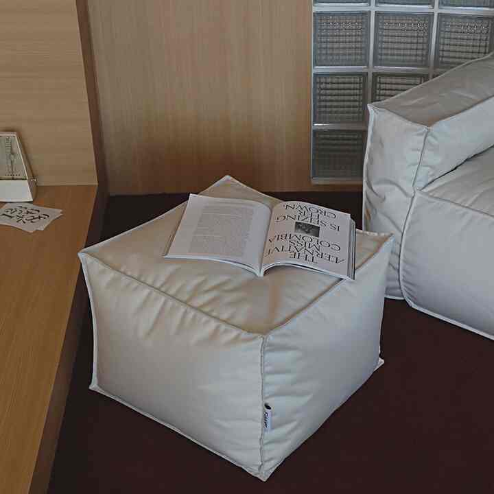 Tom Modern ビーズクッション オットマン［4色］