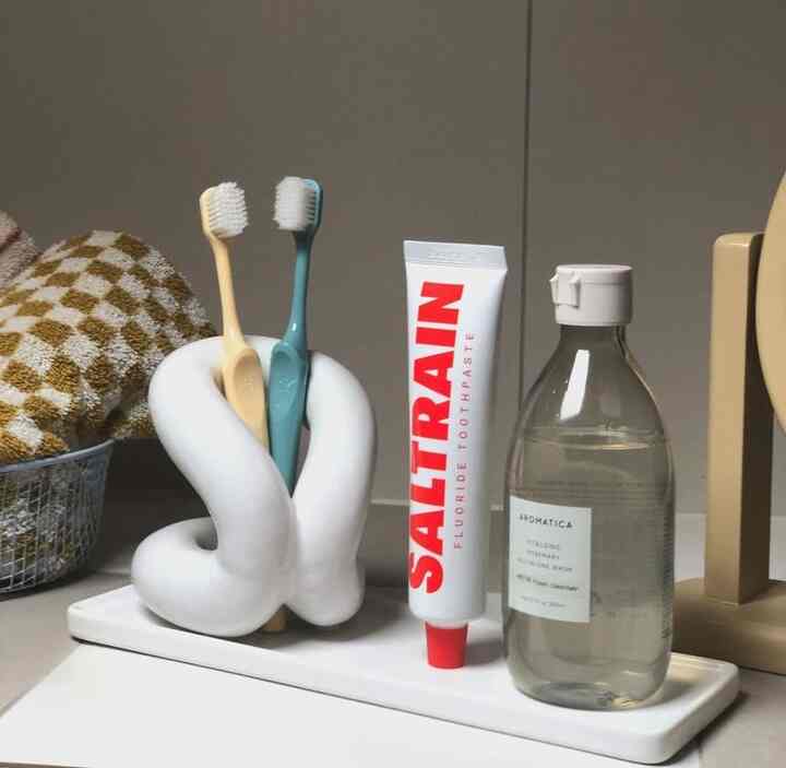 セラミック 歯ブラシスタンド［2色］