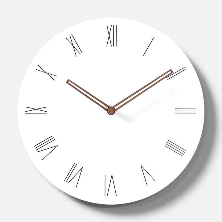 無地 静音 壁掛け時計 C