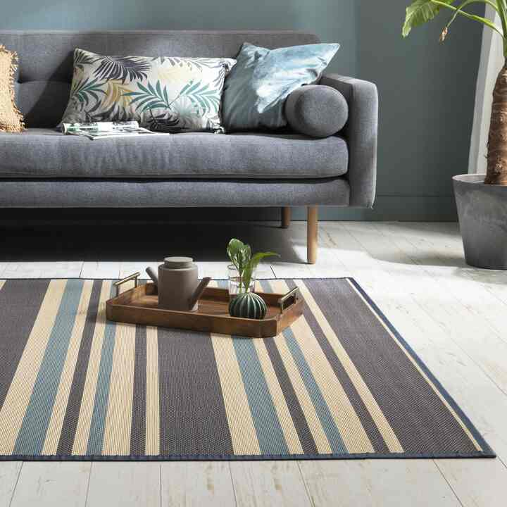 SANTORINI ストライプ 竹マット［3サイズ］