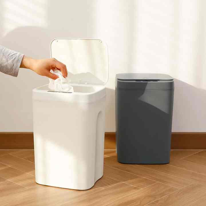 センサー付き ゴミ箱 16L［2色］