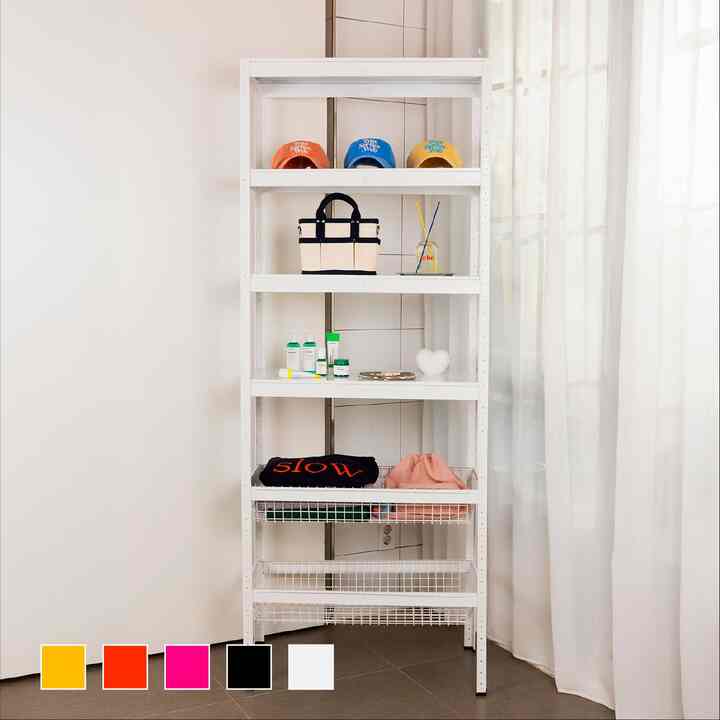 スチール ラック 80cm［5色］