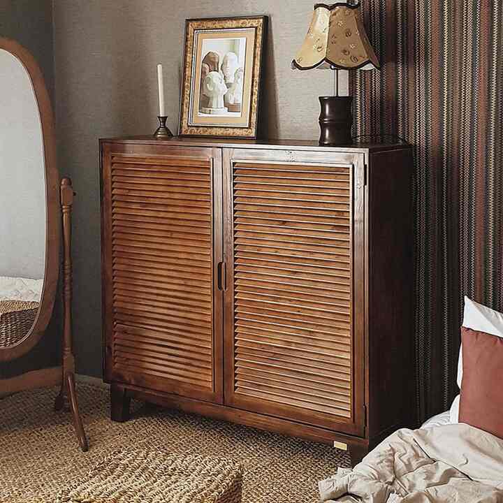 ウッド キャビネット 120cm［3色］