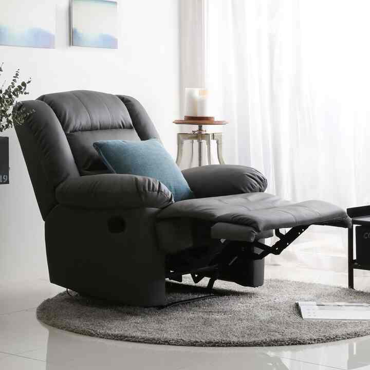 Zero wall 1人掛け リクライニングソファ［4色］