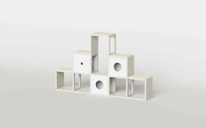 マウンテン キャットタワー 5x3 Cubics x Catple［7色］