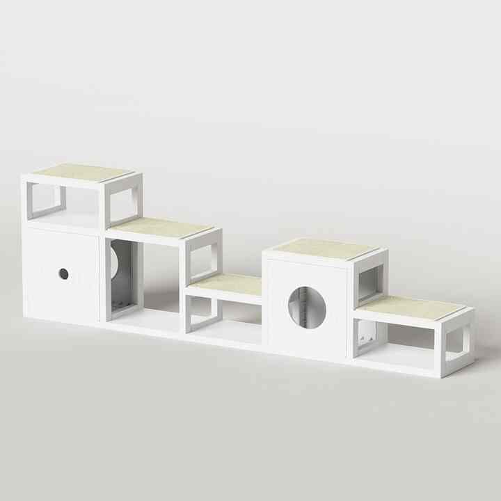 キャットタワー 5x2 L マンチカン［7色］