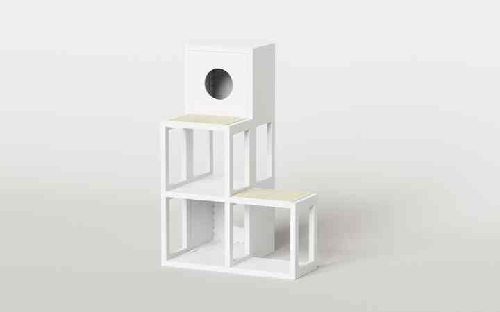 階段型 キャットタワー 2x3 マルチ Cubics x Catple［7色］