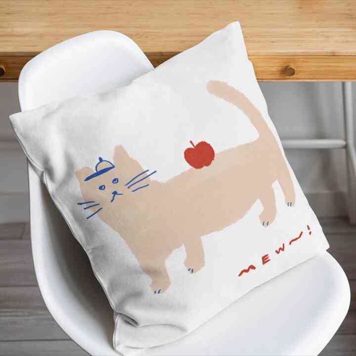 【goddammu】クッションカバー mew!［2サイズ］