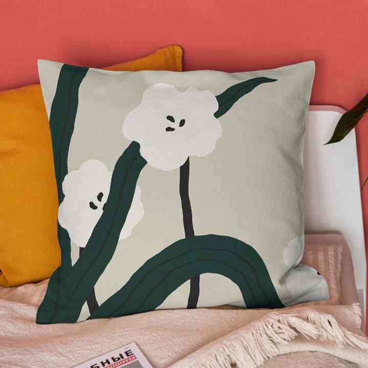 【j.yee】クッションカバー wild flowers_beige［2サイズ］