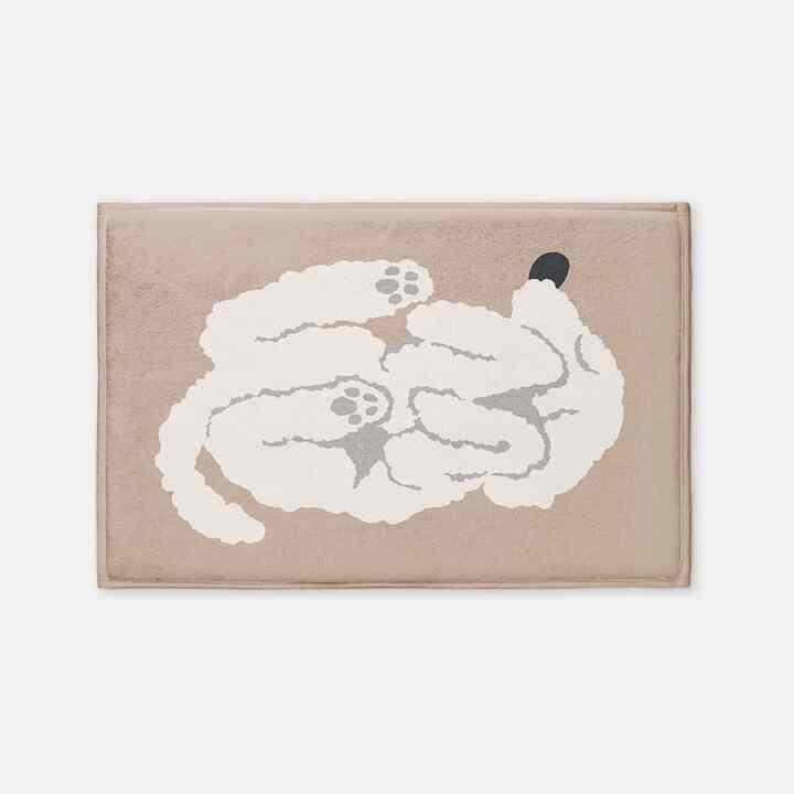 【polepipe】マット 犬(beige)