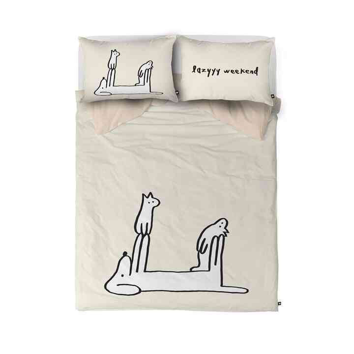 【Wan】布団カバーセット lazyyy weekend［2サイズ］