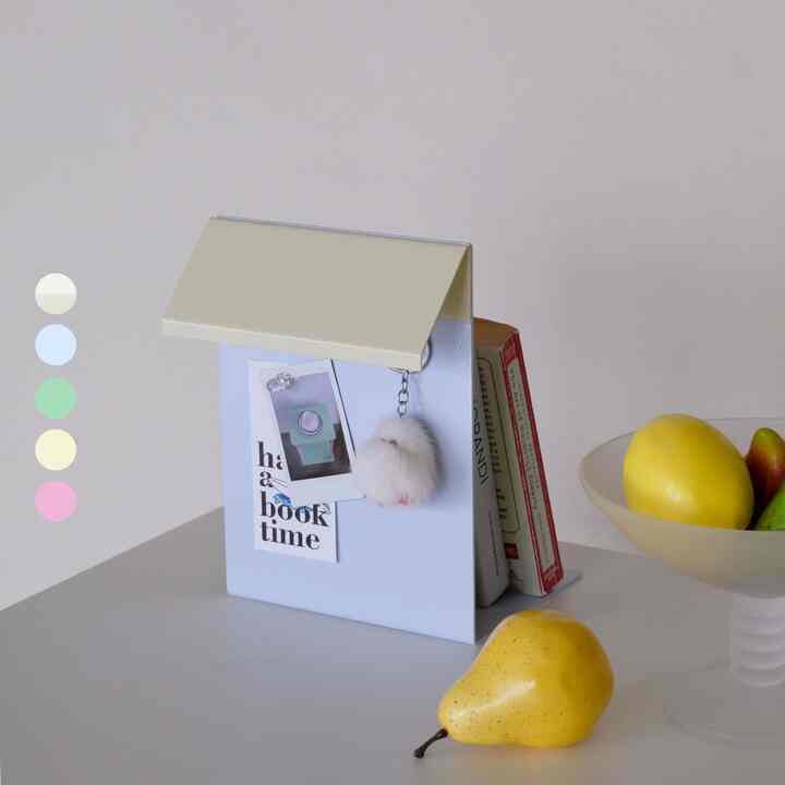 ROOFEND スチール ブックエンド［5色・2サイズ］