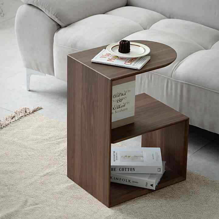 META サイドテーブル 収納付き［3色］