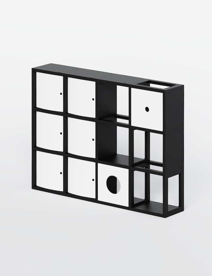 収納棚 キャットタワー 4x3［7色］