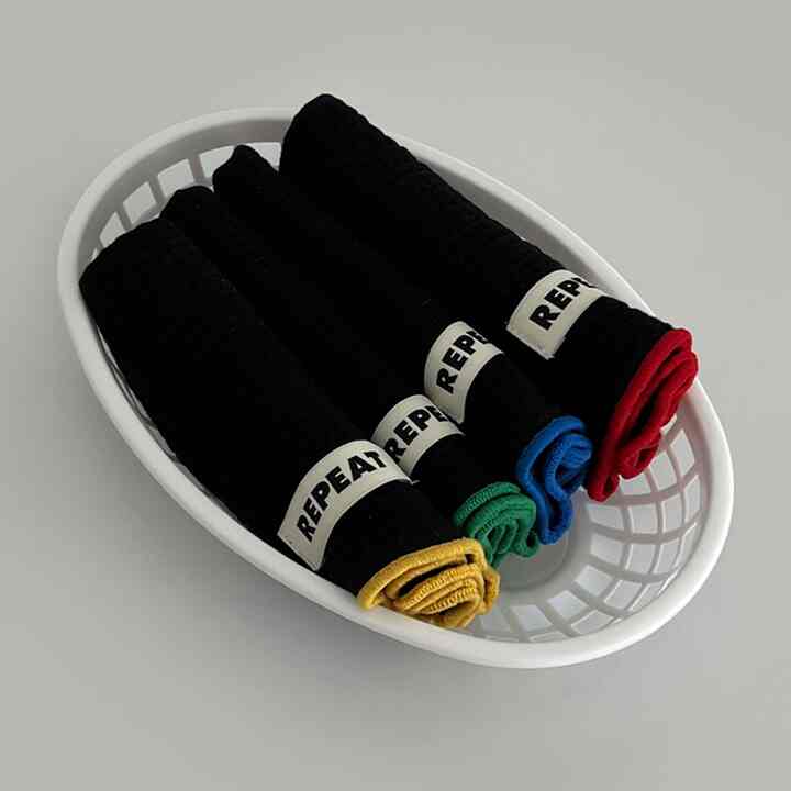 CRAYON キッチンクロス ブラック［4色］