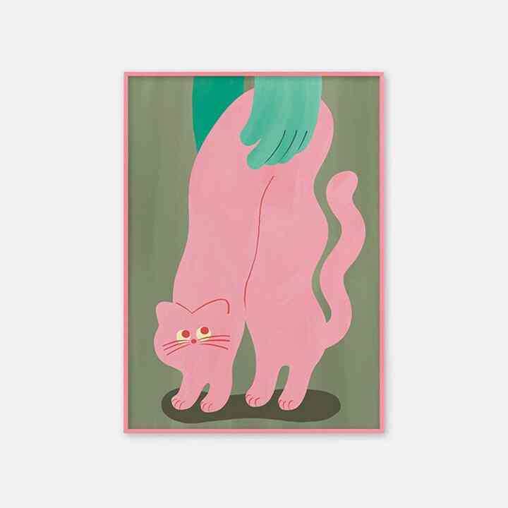 【so_sweet_ko】ポスター 猫はふわふわしている［5サイズ］