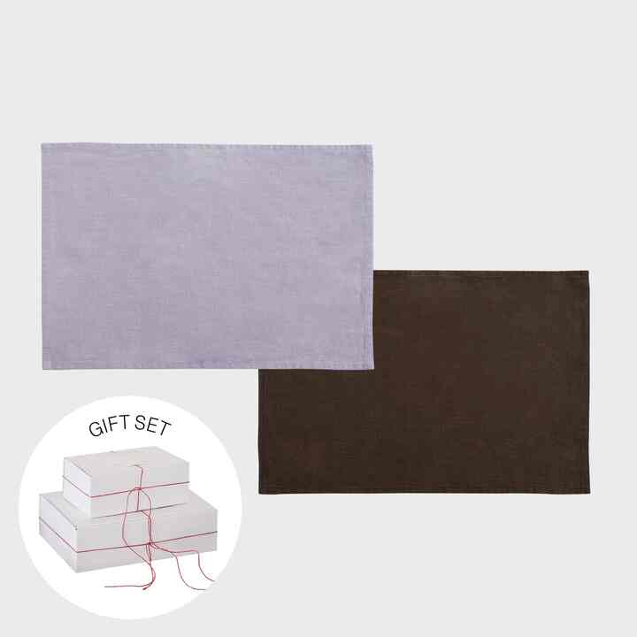 ティータオル 2枚セット ギフト包装［7色］