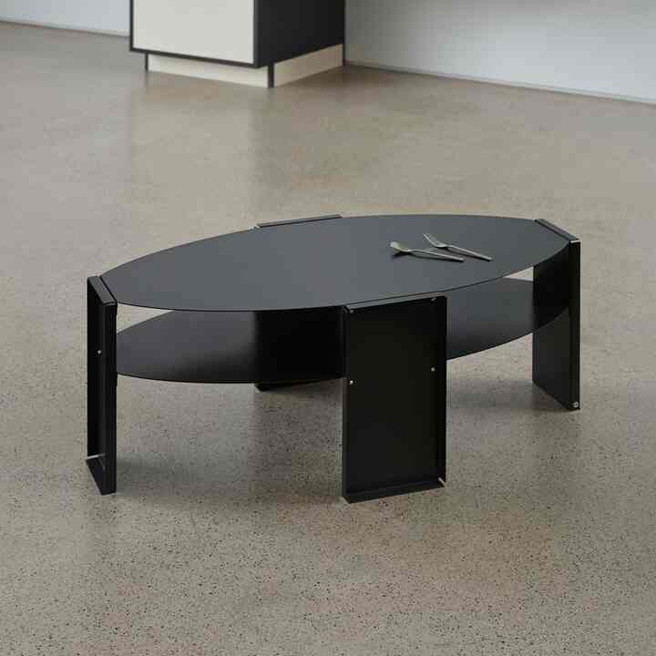 オーバル ティーテーブル［11色］