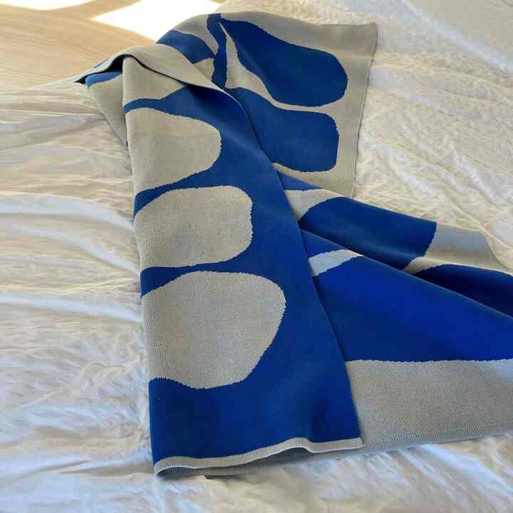 botanical ニット ブランケット