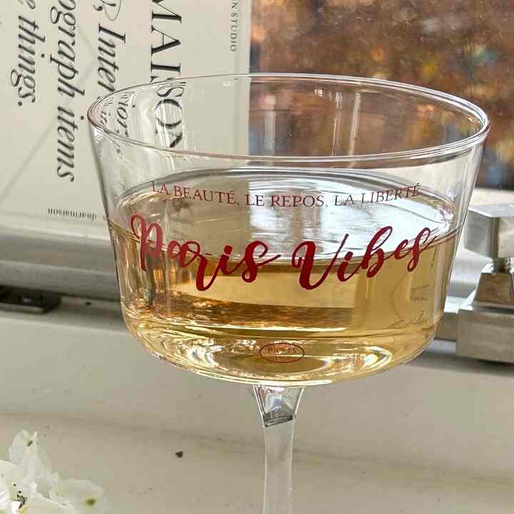 Paris Vibes ゴブレットグラス 2点セット［2色］