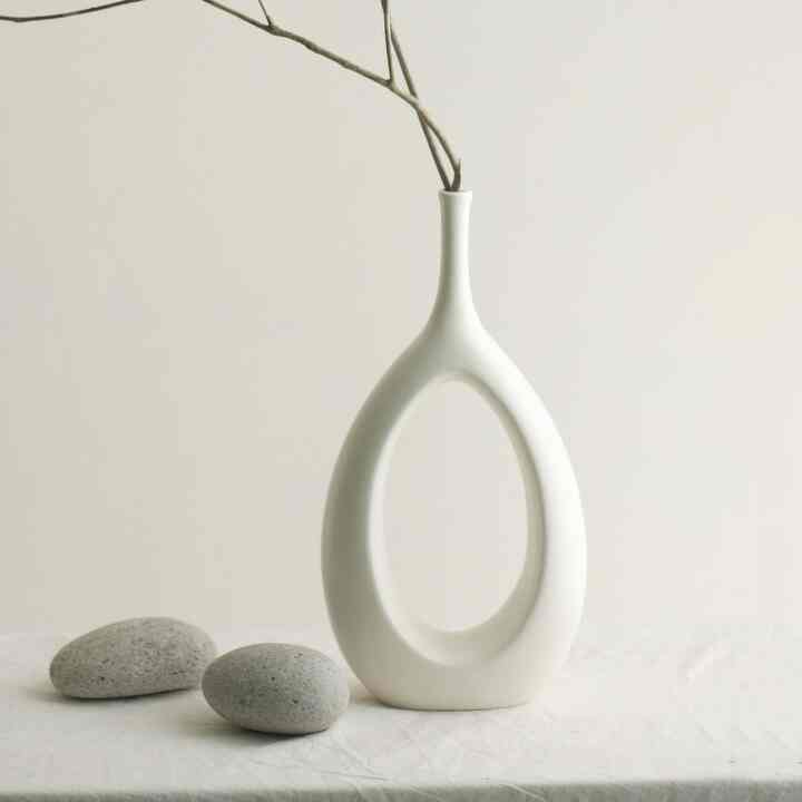 EGGSHELL ホワイト 花瓶 L