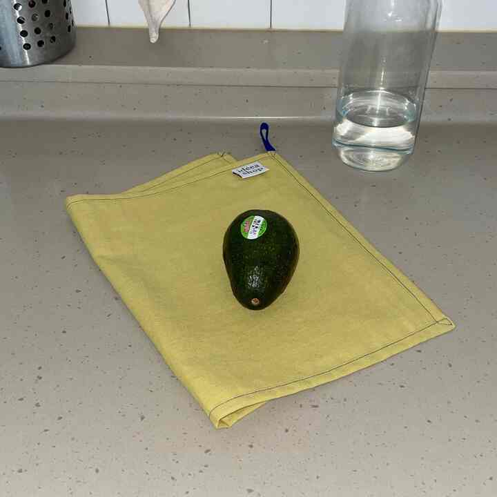 リネン キッチンクロス mustard