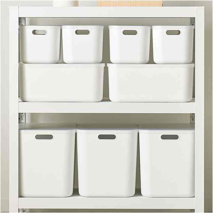 GRAMI 収納ケース ふた付き［3色・3サイズ］